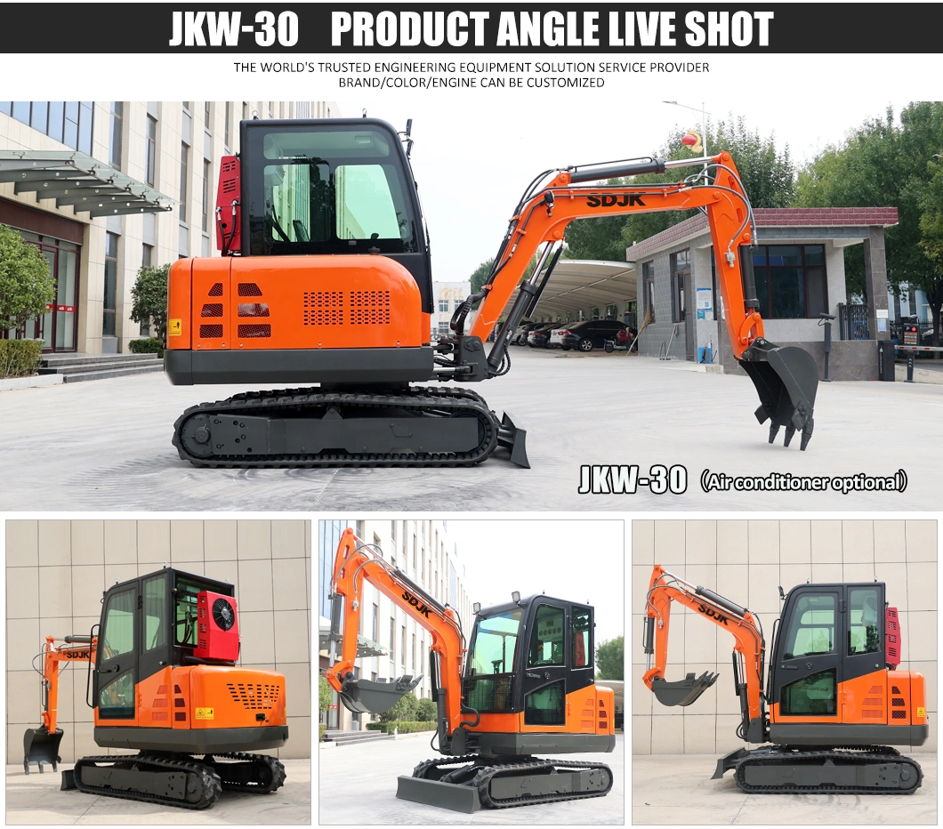 Best Selling 1.0 Ton 2 Ton 3 Ton New China Ce Iso Small Digger Crawler Hydraulic Farm Garden Diesel Used Mini Excavator Cheap Factory Price for Sale