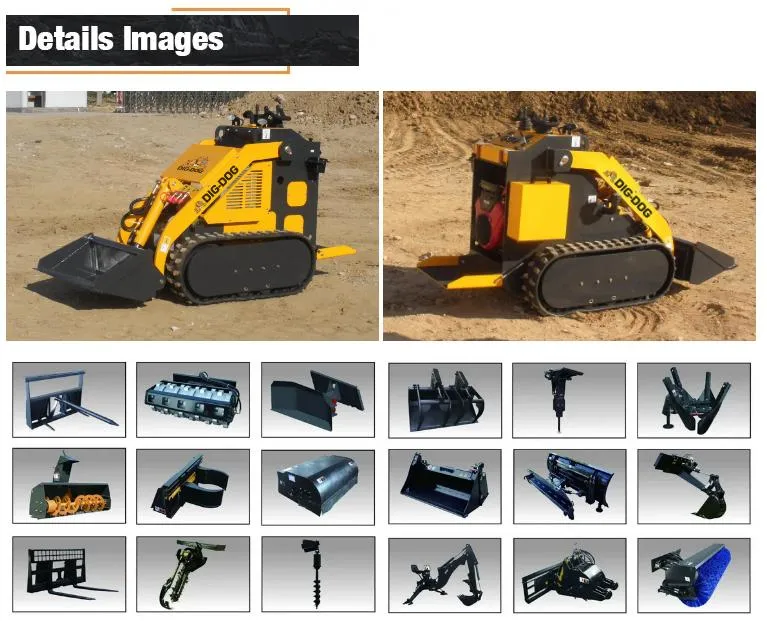 Hot China Factory Price 850kg Loading Capacity Skid Steer Loader