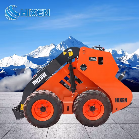 Hixen Совершенно новый популярный мини-погрузчик с бортовым поворотом для продажи с высокой эффективностью и производительностью, надежным качеством
